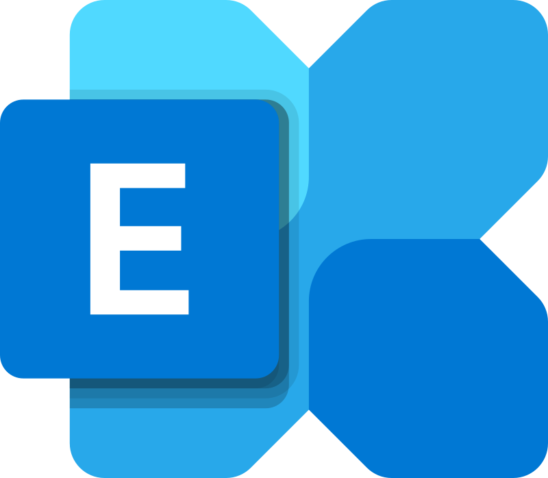 Het logo van Microsoft Exchange