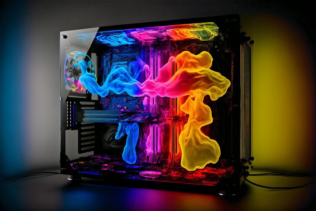 Een GamePC gevuld met RGB