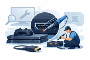 Spelcomputer HDMI poort reparatie uitgelegd