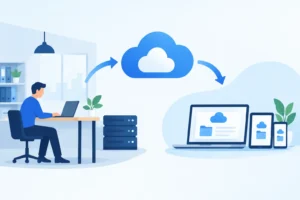 Cloudmigratie voorbeeld voor een klein bedrijf